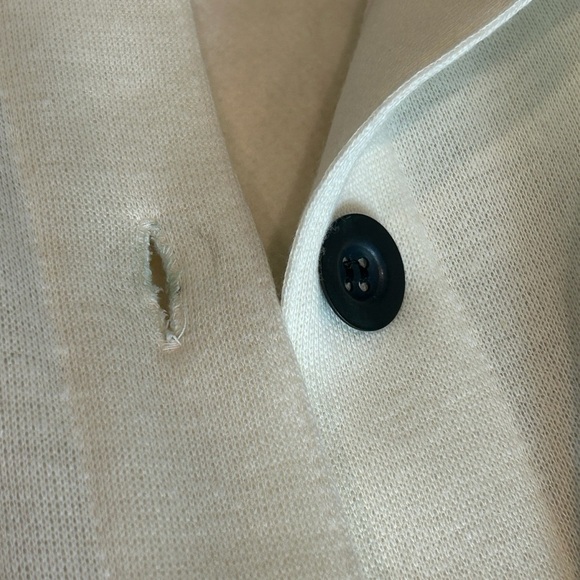 Special Events Vintage Brand and Style DIY Off White Cardigan Sweater Size L - Picture 10 of 15